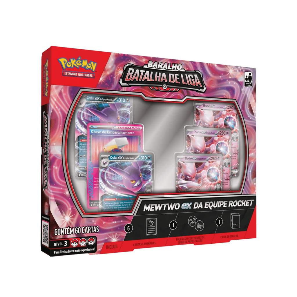 Box Pokemon Baralho Batalha de Liga Mewtwo EX da Equipe Rocket Copag – 35874 Box Pokemon Baralho Batalha de Liga Mewtwo EX da Equipe Rocket Copag – 35874