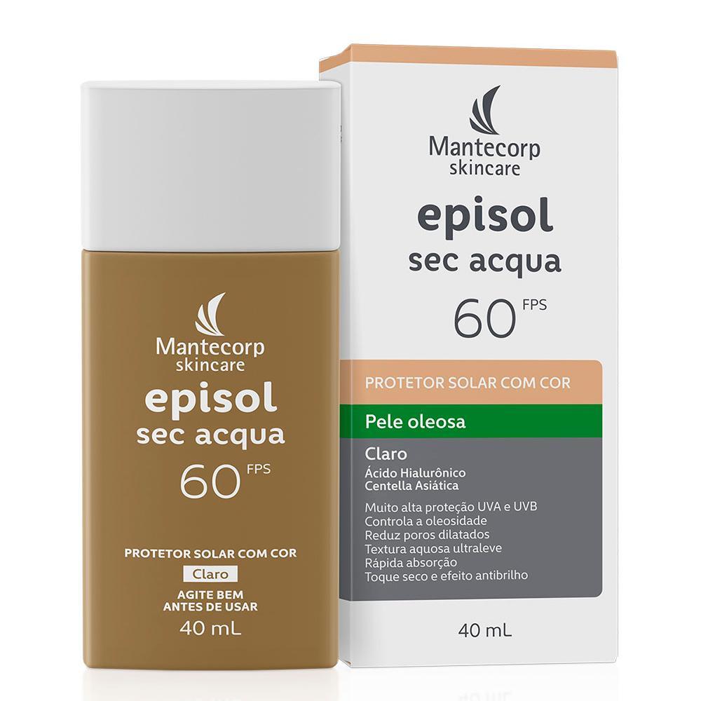 Protetor Solar Facial Episol Sec Acqua FPS 60 | Claro – 40mL Protetor Solar Facial Episol Sec Acqua FPS 60 | Claro – 40mL
