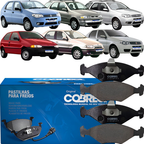 Pastilha Freio Dianteira Cobreq Palio 1998 A 2009 Pastilha Freio Dianteira Cobreq Palio 1998 A 2009