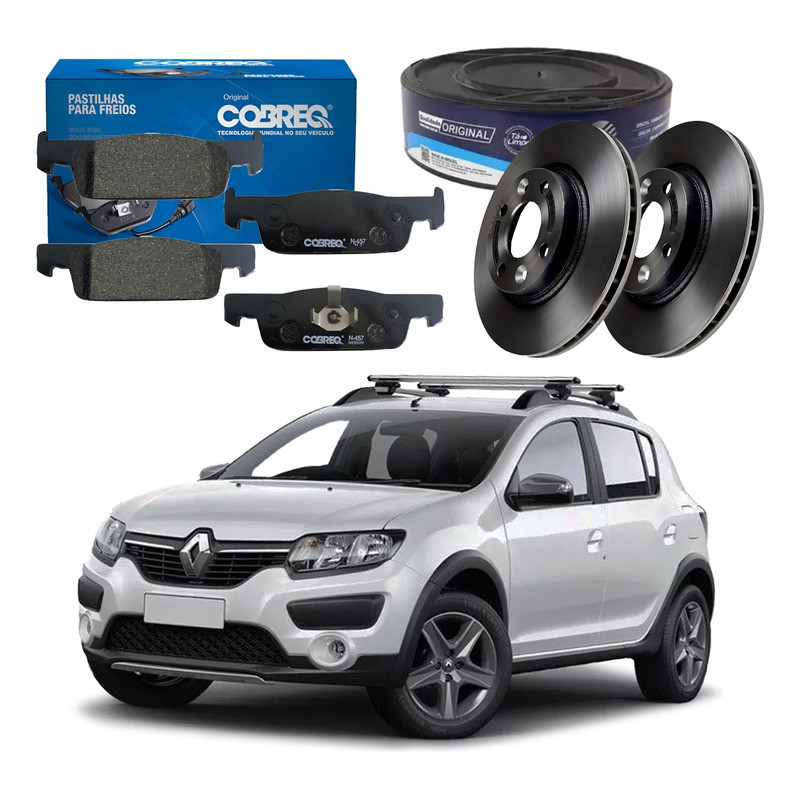 Kit Disco Pastilha Freio Sandero Stepway 1.6 2014 A 2019 Kit Disco Pastilha Freio Sandero Stepway 1.6 2014 A 2019