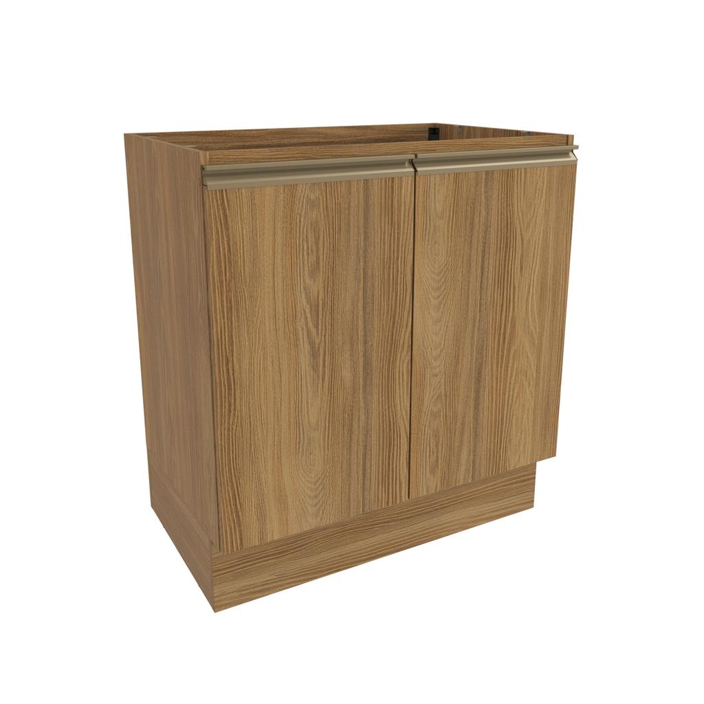 Balcão Celeste Kappesberg 100% MDF 2 Portas Nogueira 80cm Balcão Celeste Kappesberg 100% MDF 2 Portas Nogueira 80cm