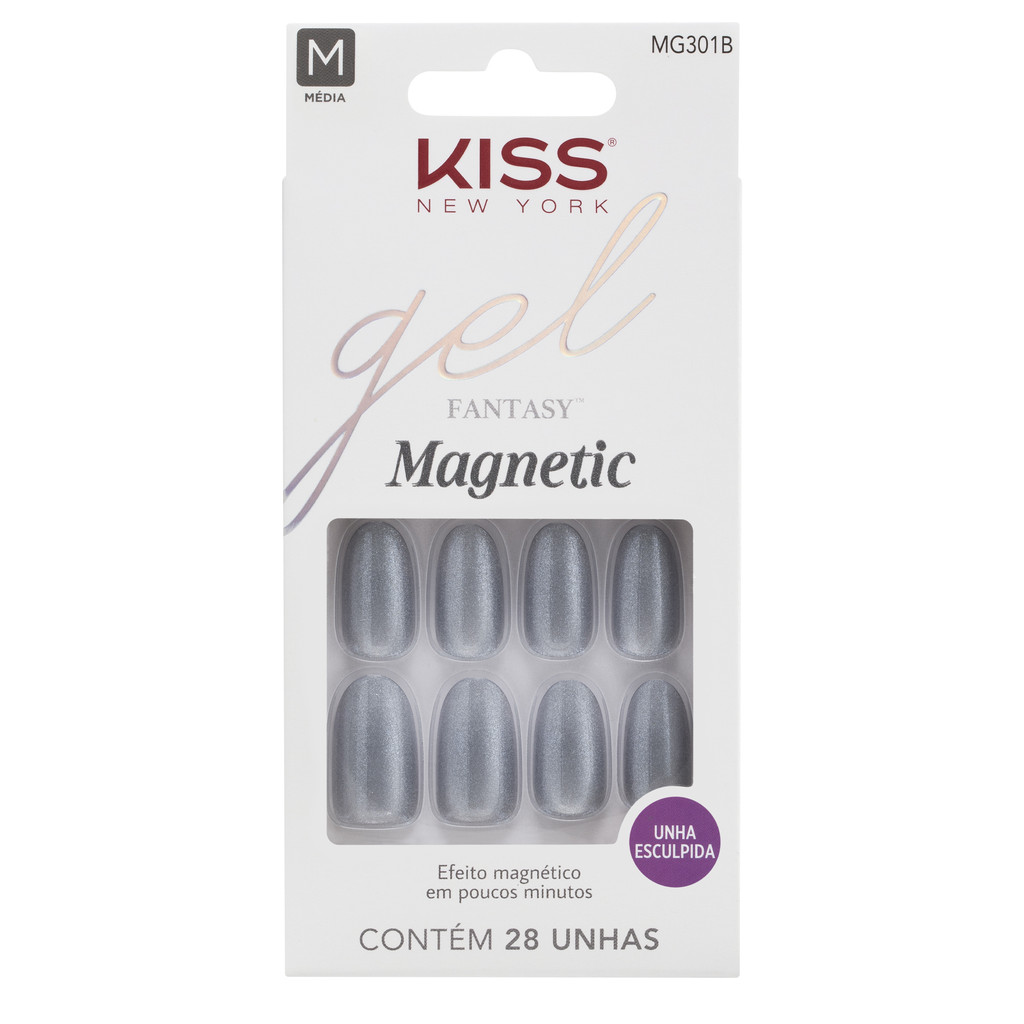 Unha Postiça Gel Fantasy Magnetic Nail Opal – Kiss New York Unha Postiça Gel Fantasy Magnetic Nail Opal – Kiss New York