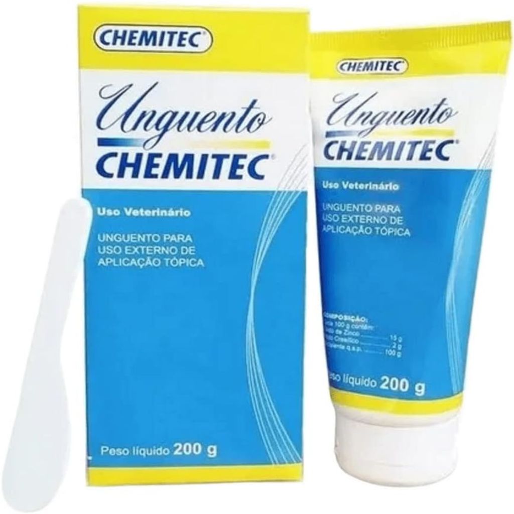 Unguento Chemitec 200g – Cicatrizante Pet e Grandes Animais Unguento Chemitec 200g – Cicatrizante Pet e Grandes Animais