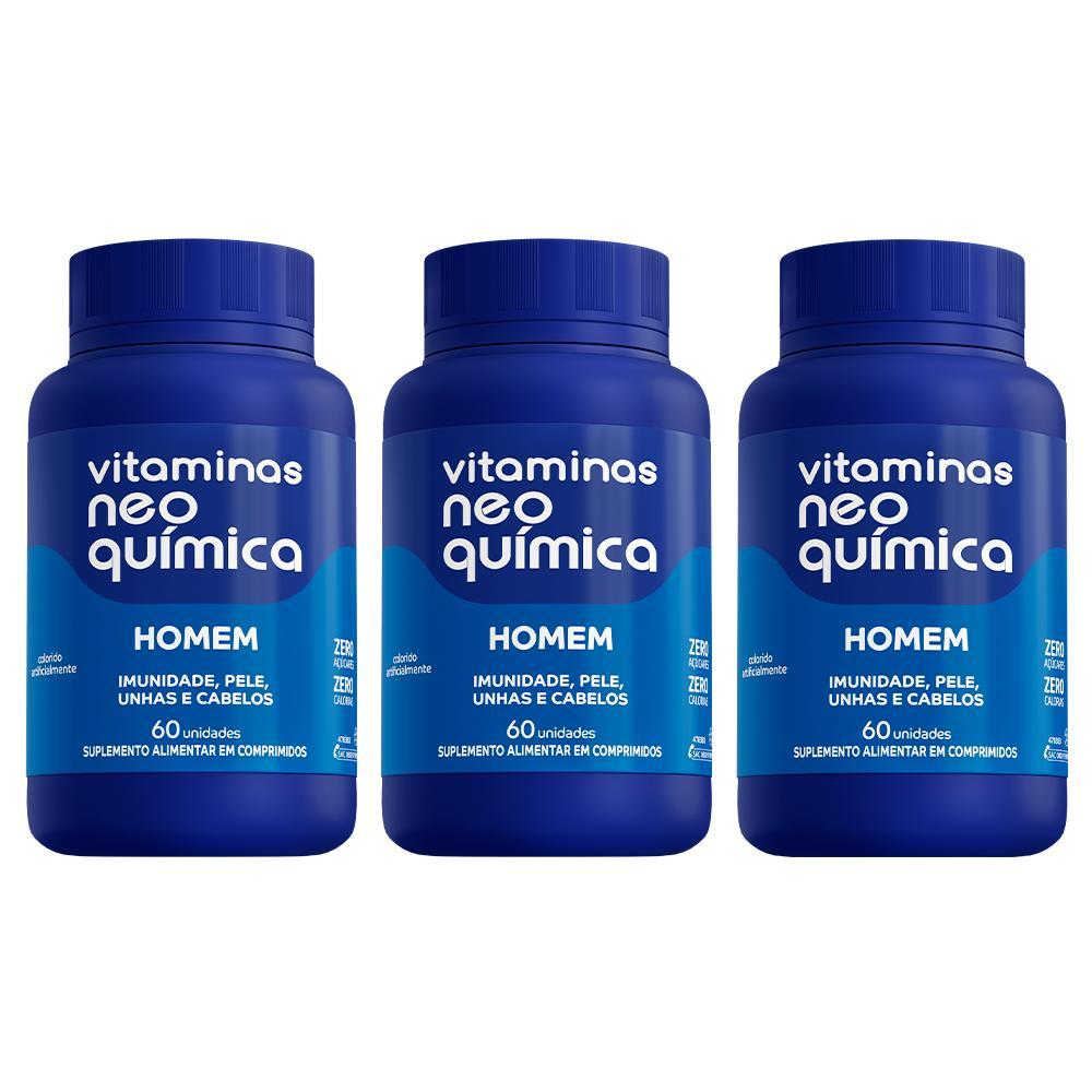 Kit c/3 Vitamina Neo Química Homem – 60 Cpr Kit c/3 Vitamina Neo Química Homem – 60 Cpr