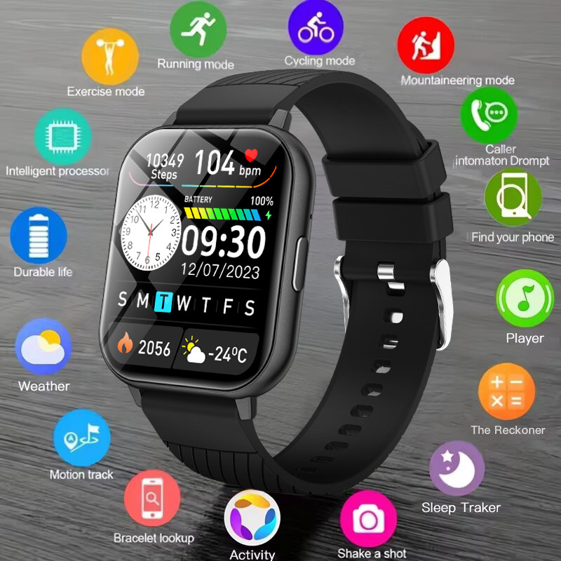 LIGE Smartwatch Relógio Inteligente Multifuncional Bluetooth Chamada Tela HD De 1.83 Polegadas Monitoramento Do Sono Pre LIGE Smartwatch Relógio Inteligente Multifuncional Bluetooth Chamada Tela HD De 1.83 Polegadas Monitoramento Do Sono Pre