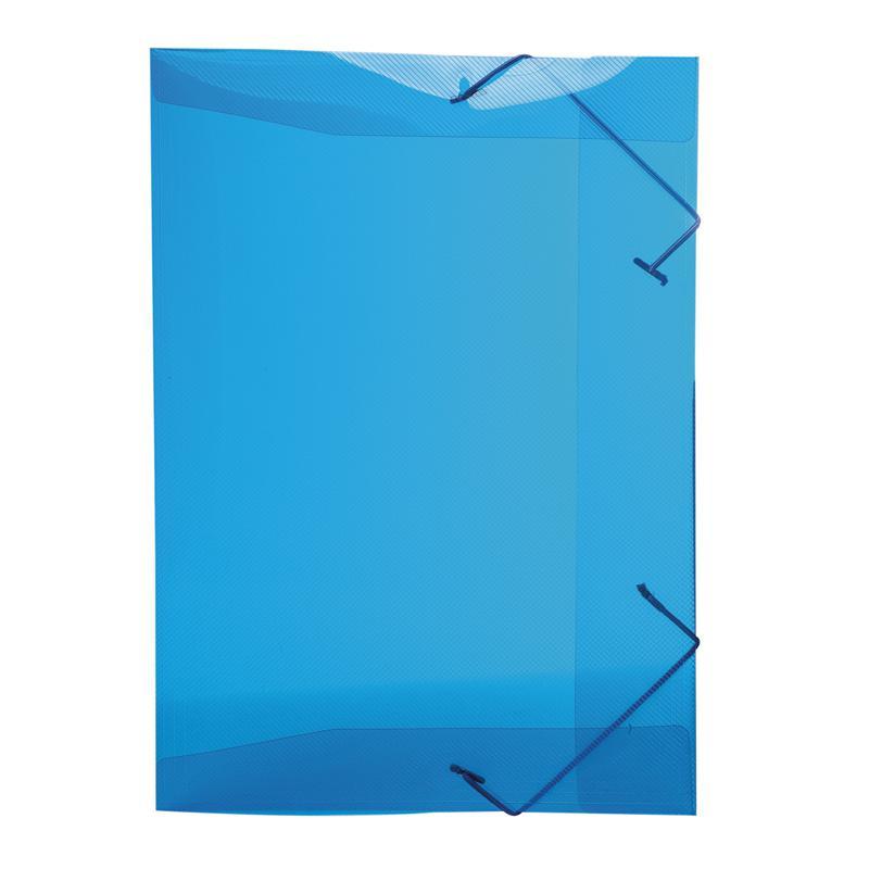 Pasta com aba elástico 1/2 ofício Line transparente azul 0252.C Dello Pasta com aba elástico 1/2 ofício Line transparente azul 0252.C Dello