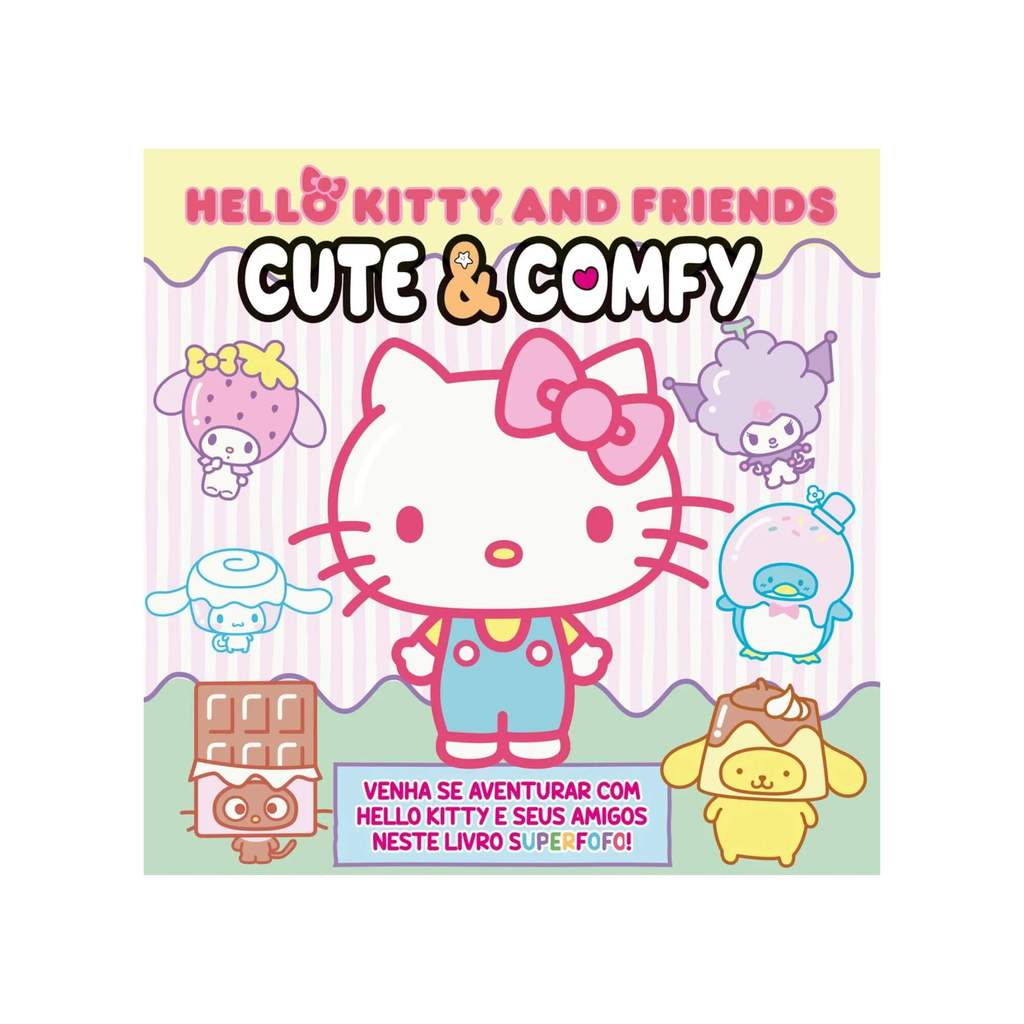 Livro de Colorir Infantil Hello Kitty and Friends – Cute & Comfy Editora On-line – 9786561265249
