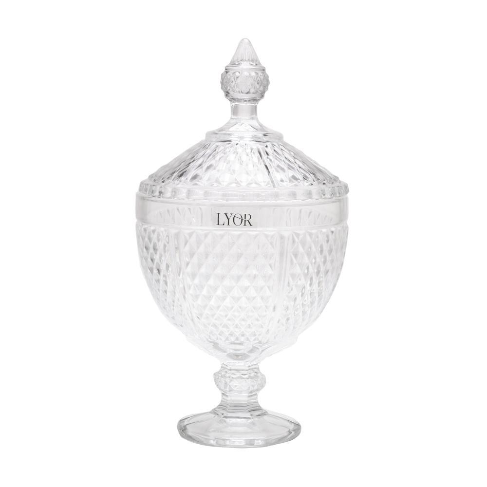 Potiche Lyor Bico de Jaca de Cristal 15cm x 28,5cm Potiche Lyor Bico de Jaca de Cristal 15cm x 28,5cm