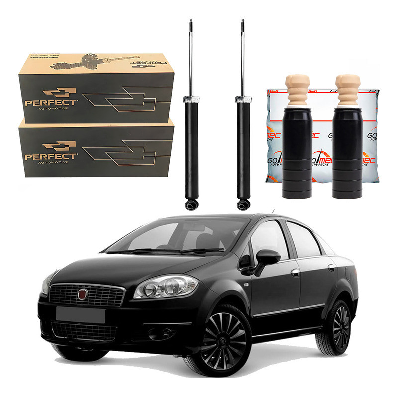 Kit Amortecedor Traseiro Linea 1.8 2010 A 2014 Kit Amortecedor Traseiro Linea 1.8 2010 A 2014