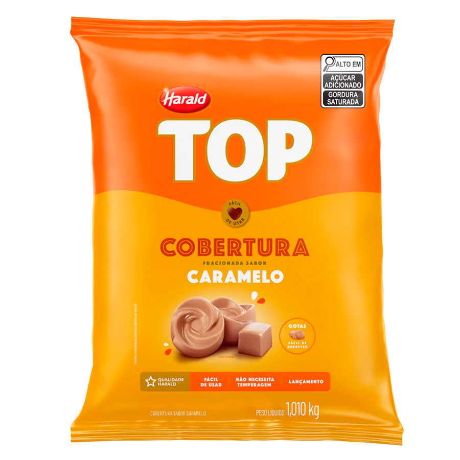 Cobertura Fracionada Caramelo Top Gotas 1,01kg Harald Cobertura Fracionada Caramelo Top Gotas 1,01kg Harald