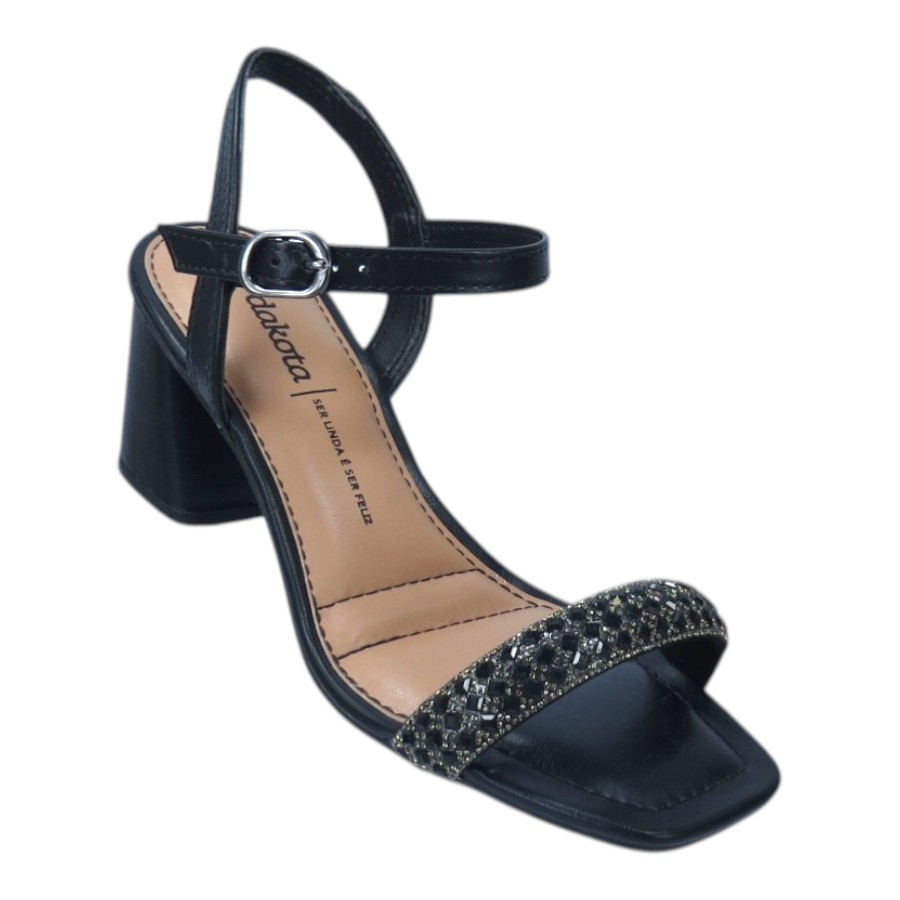 Sandália Feminina Dakota Salto Bloco Y9764 Sandália Feminina Dakota Salto Bloco Y9764