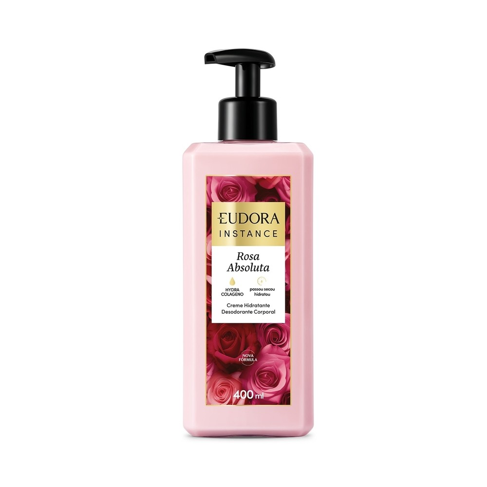 Eudora Instance Rosa Absoluta Creme Desodorante Corporal 400ml Eudora Instance Rosa Absoluta Creme Desodorante Corporal 400ml
