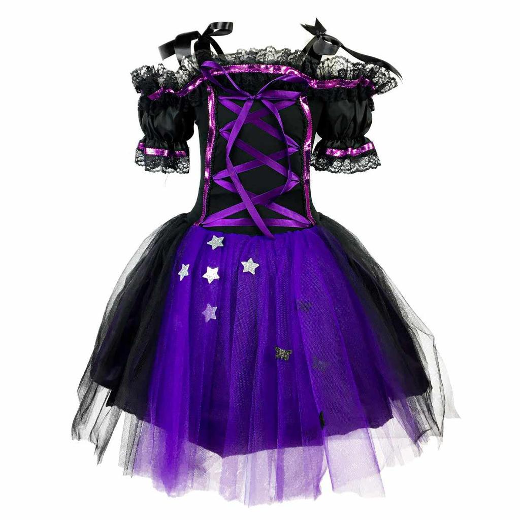 Fantasia de Halloween Bruxa Roxa Adulta de Luxo Fantasia de Halloween Bruxa Roxa Adulta de Luxo