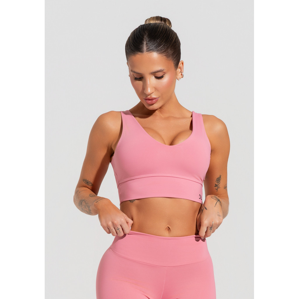 TOP FITNESS FEMININO COM DECOTE V SOUL DLK TOP FITNESS FEMININO COM DECOTE V SOUL DLK