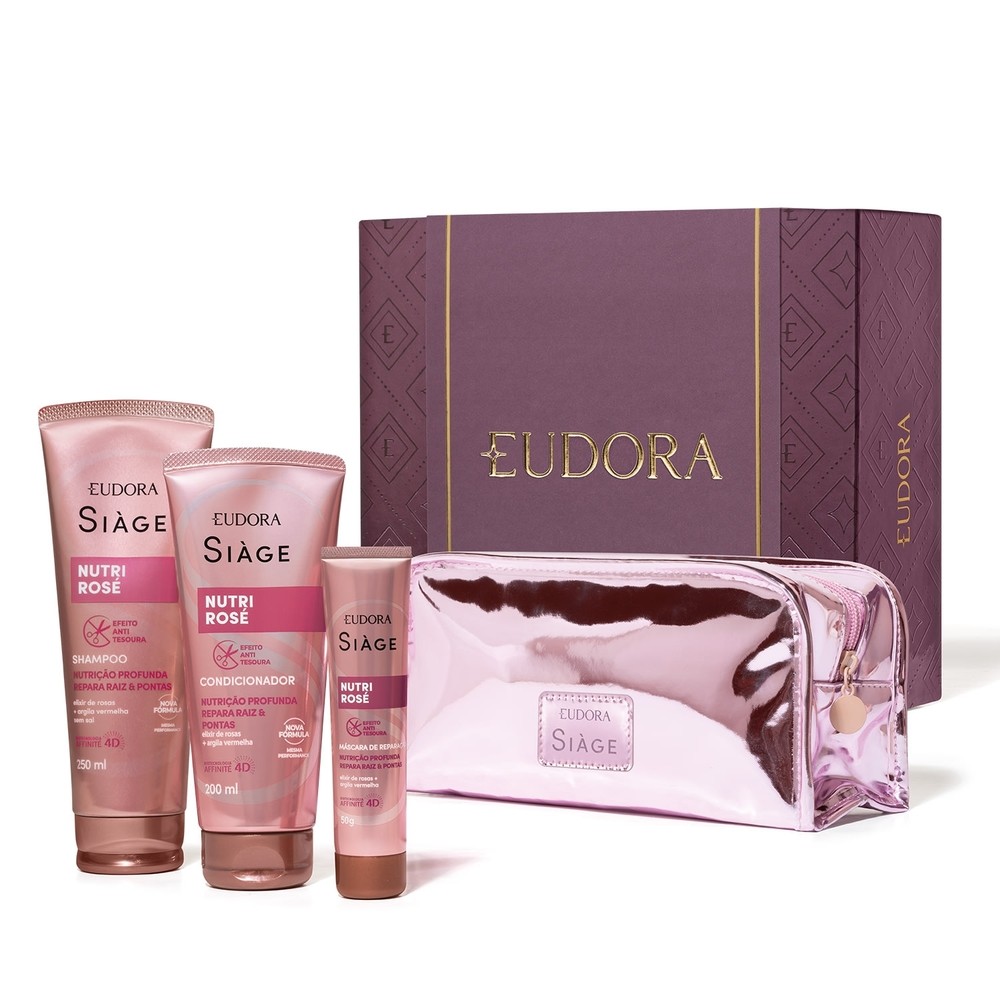 Eudora Siàge Kit Presente Dia das Mães 4 Itens Eudora Siàge Kit Presente Dia das Mães 4 Itens