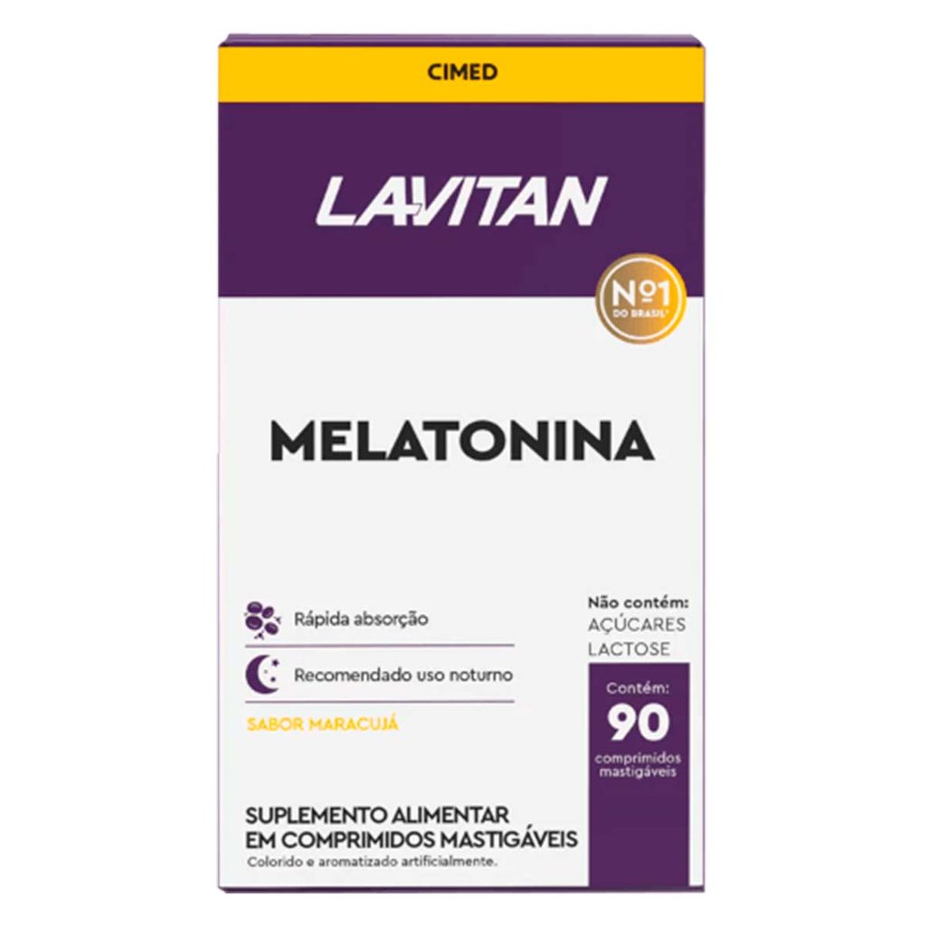 Lavitan Melatonina 0,21 mg 90 cpr Mastigavel Sabor Maracuja Lavitan Melatonina 0,21 mg 90 cpr Mastigavel Sabor Maracuja