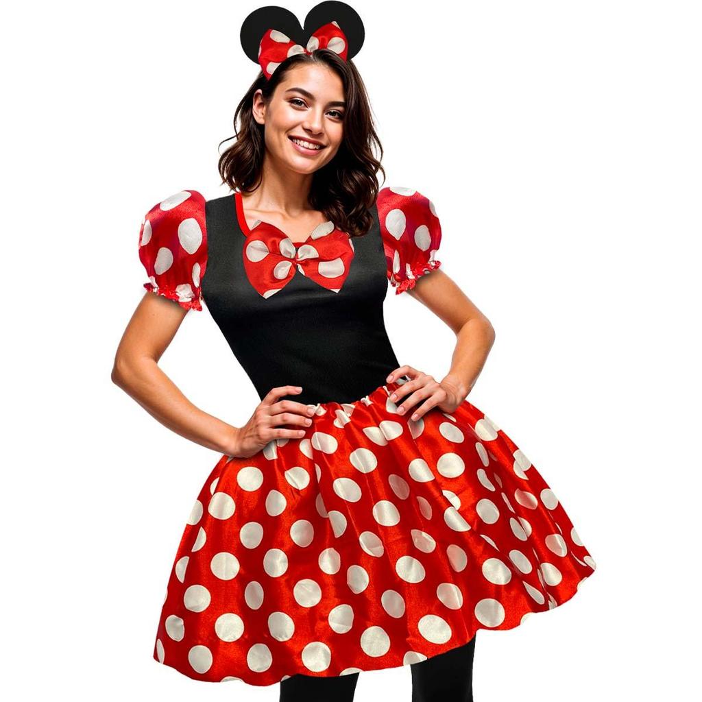 Fantasia Minnie Vermelha Adulto Feminina Tiara Com Orelhas Fantasia Minnie Vermelha Adulto Feminina Tiara Com Orelhas