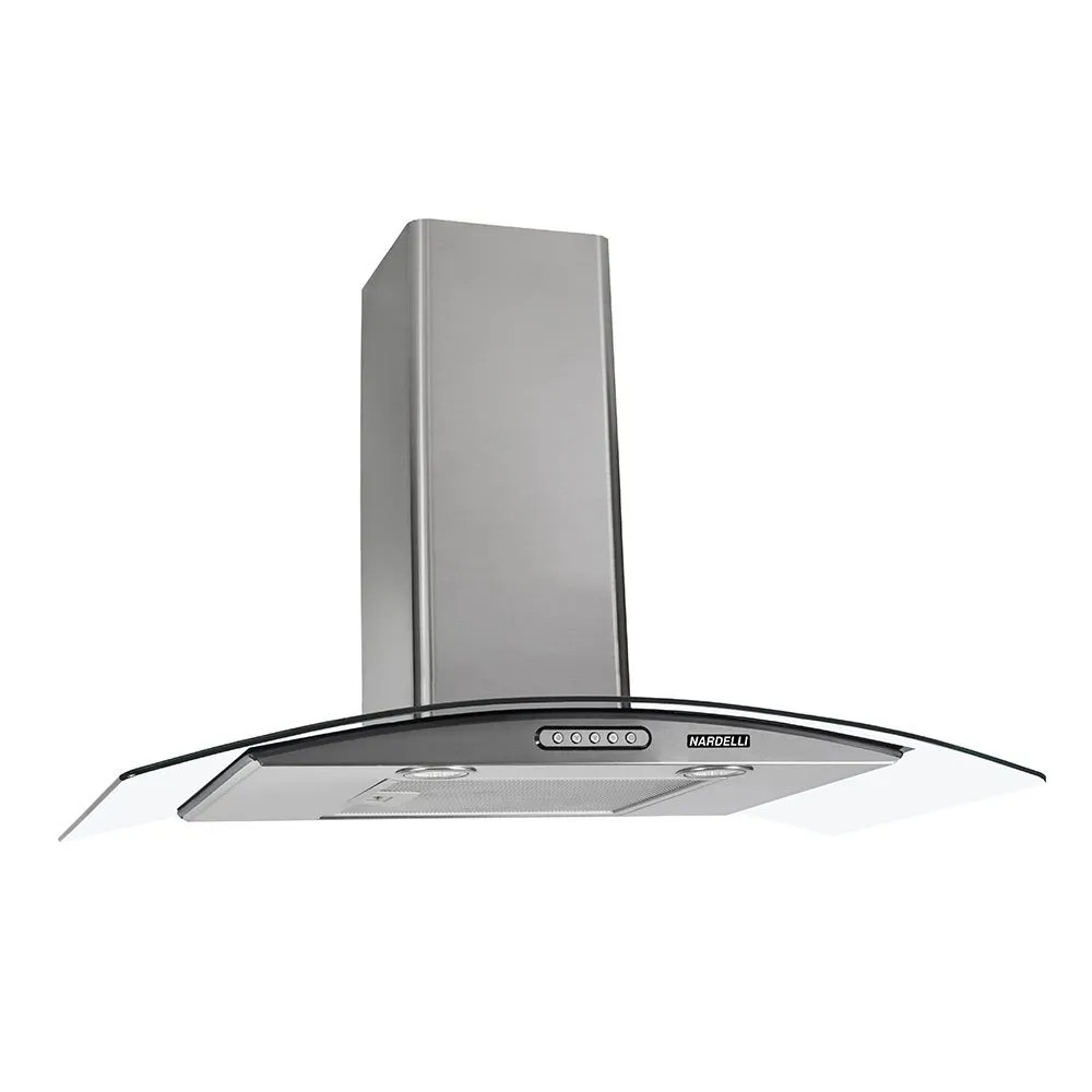 Coifa de Parede Nardelli Vidro Curvo Duto Slim 80cm Inox Coifa de Parede Nardelli Vidro Curvo Duto Slim 80cm Inox