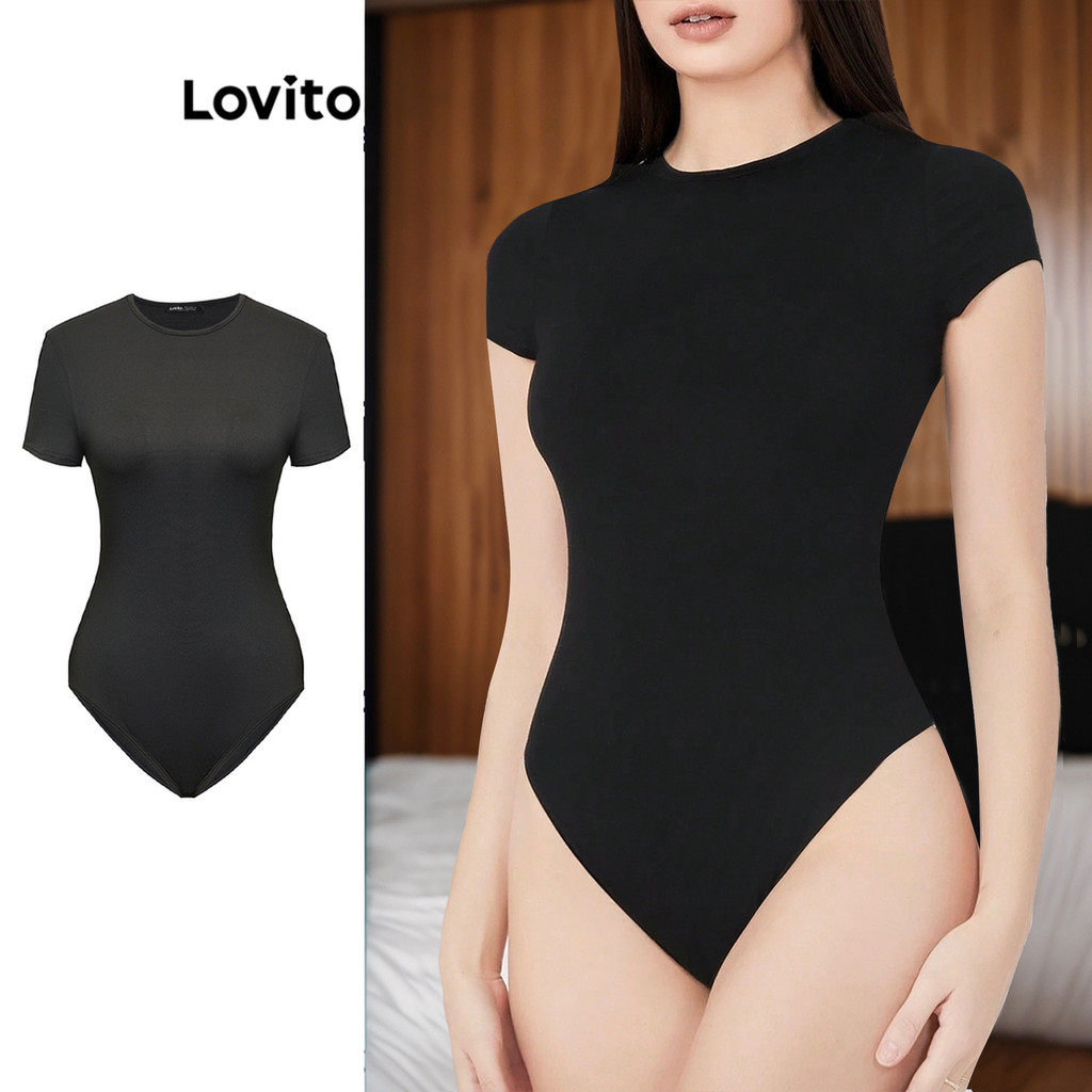 Lovito Body Casual Liso Para Mulheres L87ED251 Lovito Body Casual Liso Para Mulheres L87ED251