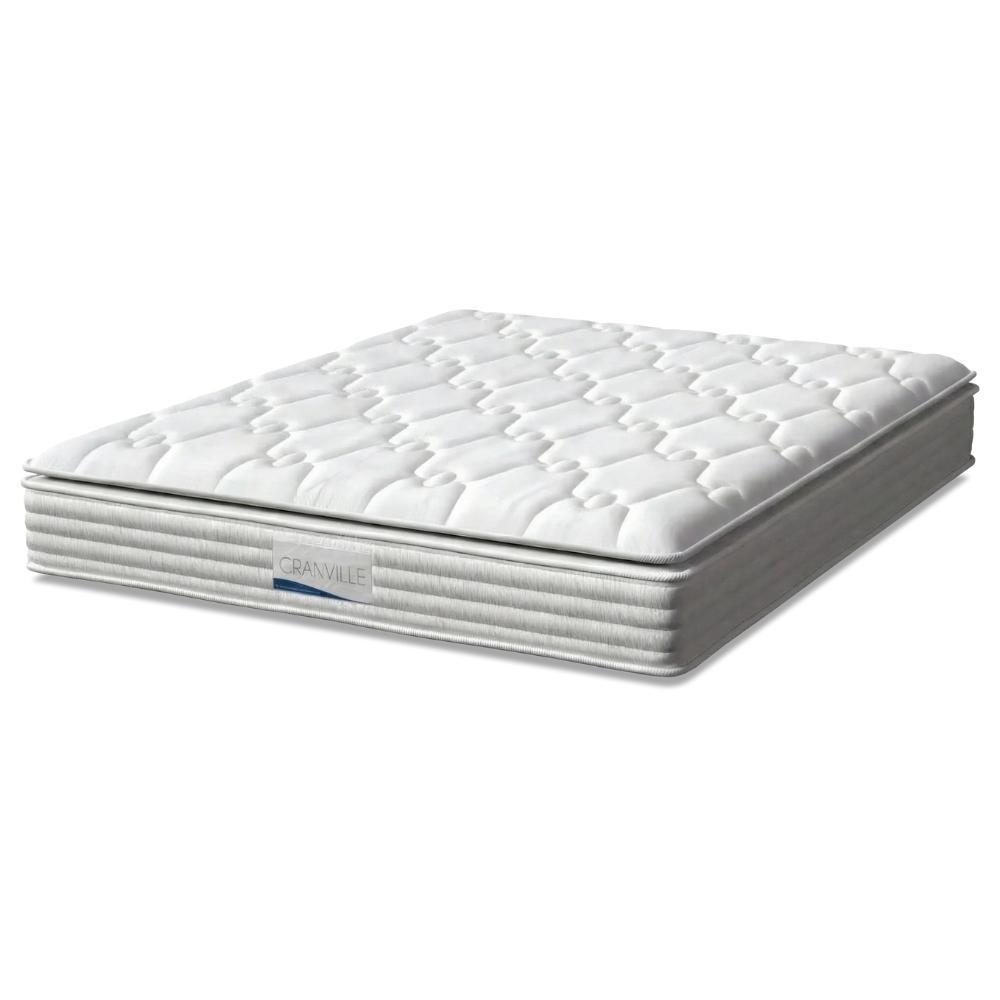 Colchão Casal King Molas Ensacadas Granville Com Pillow 193x203x28cm Branco Probel Colchão Casal King Molas Ensacadas Granville Com Pillow 193x203x28cm Branco Probel