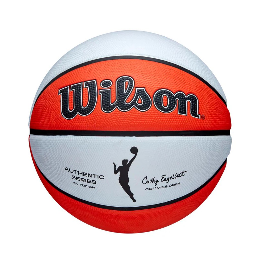 Bola de Basquete Wilson WNBA Authentic Outdoor #6 Branco e Laranja Bola de Basquete Wilson WNBA Authentic Outdoor #6 Branco e Laranja