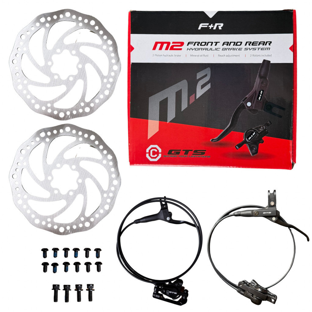 Kit Freio Hidráulico GTS 160MM Preto Com Discos e Rotores Para Bike Bicicleta Completo Kit Freio Hidráulico GTS 160MM Preto Com Discos e Rotores Para Bike Bicicleta Completo