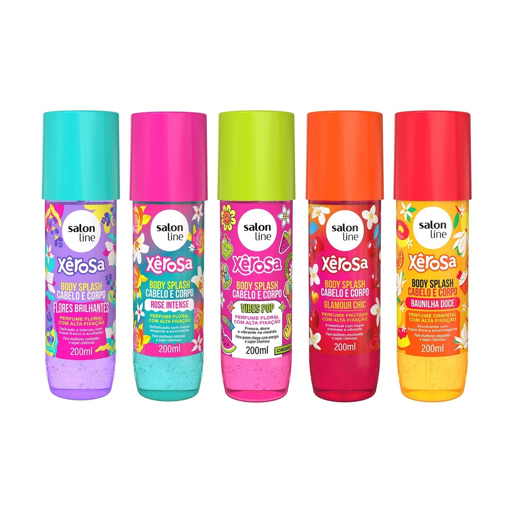 Kit Perfumação com 5 Body Splash Xêrosa Kit Perfumação com 5 Body Splash Xêrosa