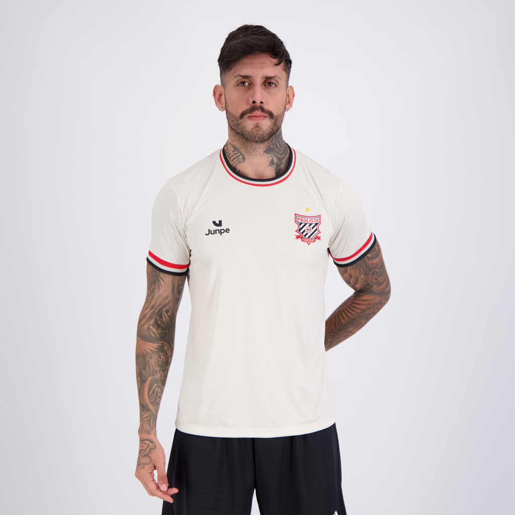 Camisa Junpe Paulista de Jundiaí Concentração 2026 Off White Camisa Junpe Paulista de Jundiaí Concentração 2026 Off White