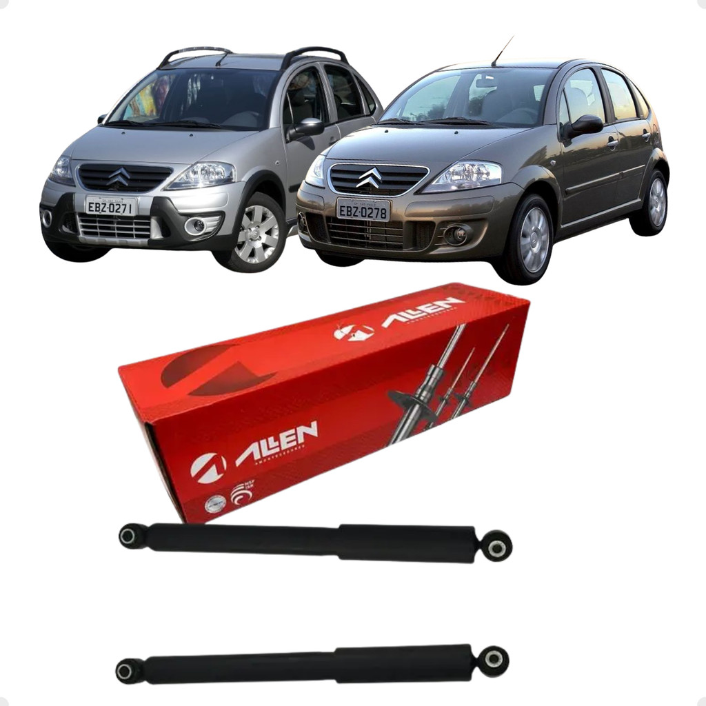 Par Amortecedor Traseiro A Gas Citroen C3 2003 Á 2012 Par Amortecedor Traseiro A Gas Citroen C3 2003 Á 2012