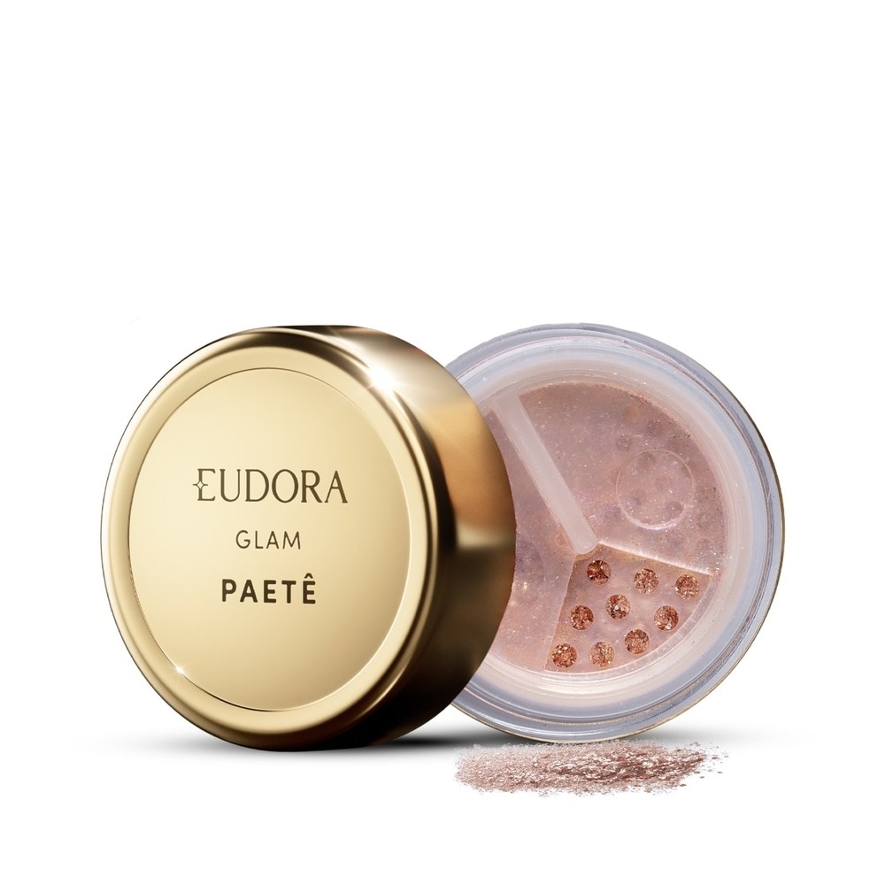 Eudora Glitter Multifuncional Rosê Glam Paetê 1g Eudora Glitter Multifuncional Rosê Glam Paetê 1g