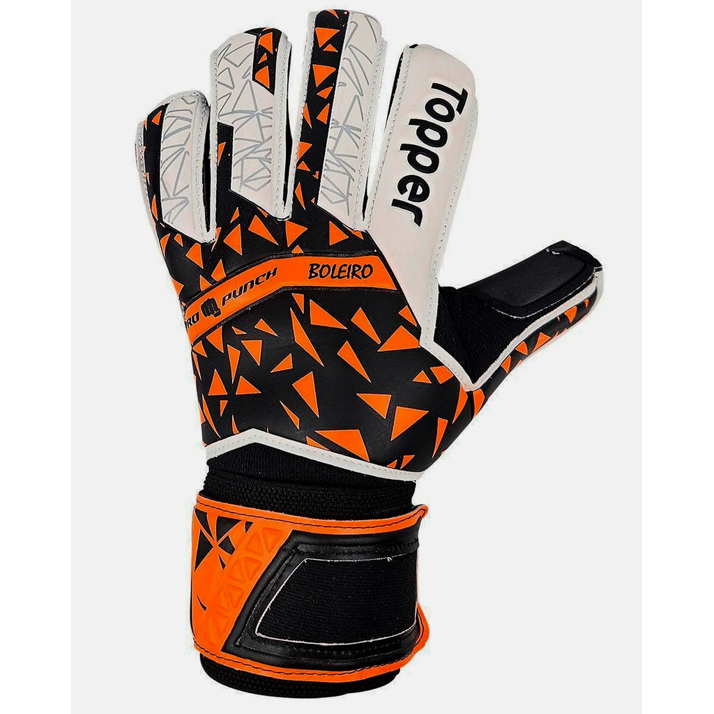 Luva de Goleiro Topper Boleiro Pro Punch com Palma em Látex e Dorso Reforçado Luva de Goleiro Topper Boleiro Pro Punch com Palma em Látex e Dorso Reforçado