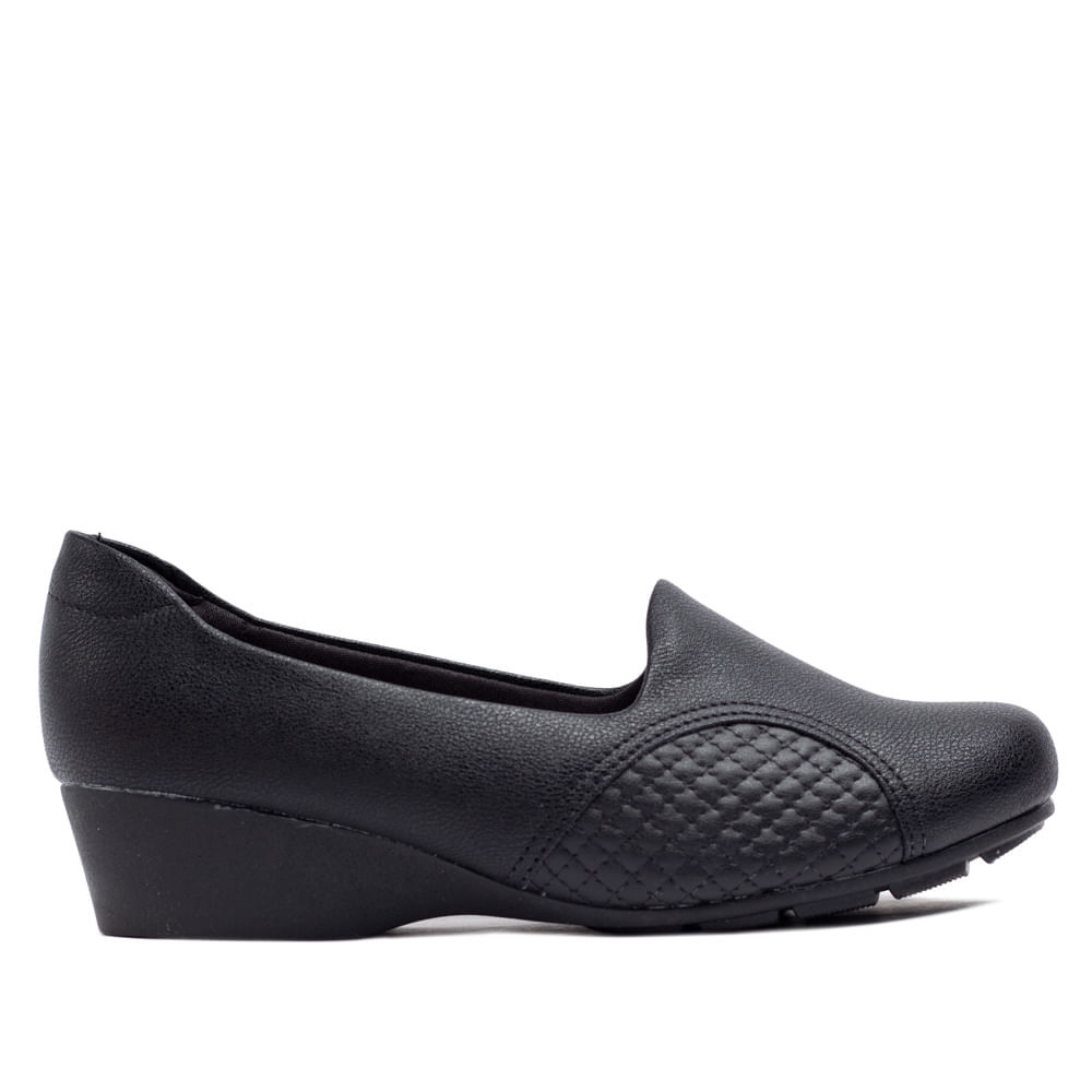 Sapato Feminino Modare Anabela Preto Sapato Feminino Modare Anabela Preto