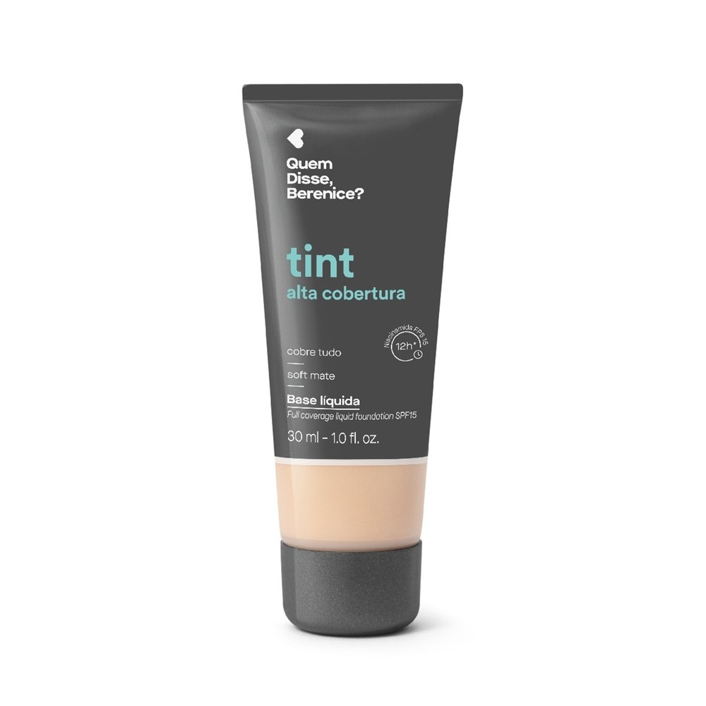 Quem Disse, Berenice? Base Tint Alta Cobertura Cor 100F 30ml Quem Disse, Berenice? Base Tint Alta Cobertura Cor 100F 30ml
