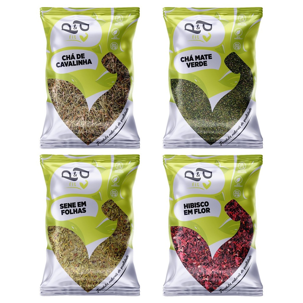 Kit Chá Detox Hibisco Chá Verde Cavalinha e Sene em folhas 400g Kit Chá Detox Hibisco Chá Verde Cavalinha e Sene em folhas 400g