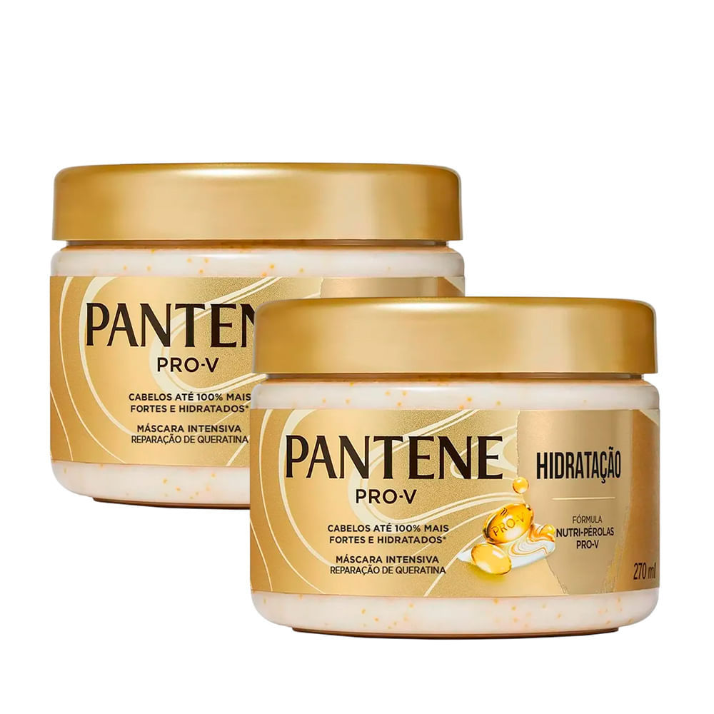 Kit Máscara Capilar De Tratamento Pantene Hidratação 270ml – 2 Unidades Kit Máscara Capilar De Tratamento Pantene Hidratação 270ml – 2 Unidades