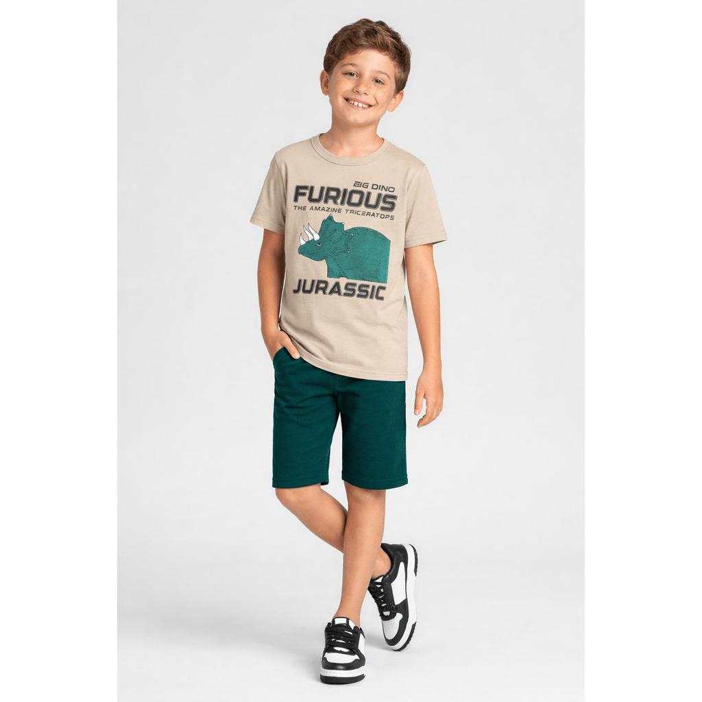 Conjunto infantil menino de dinossauro Brandili Conjunto infantil menino de dinossauro Brandili