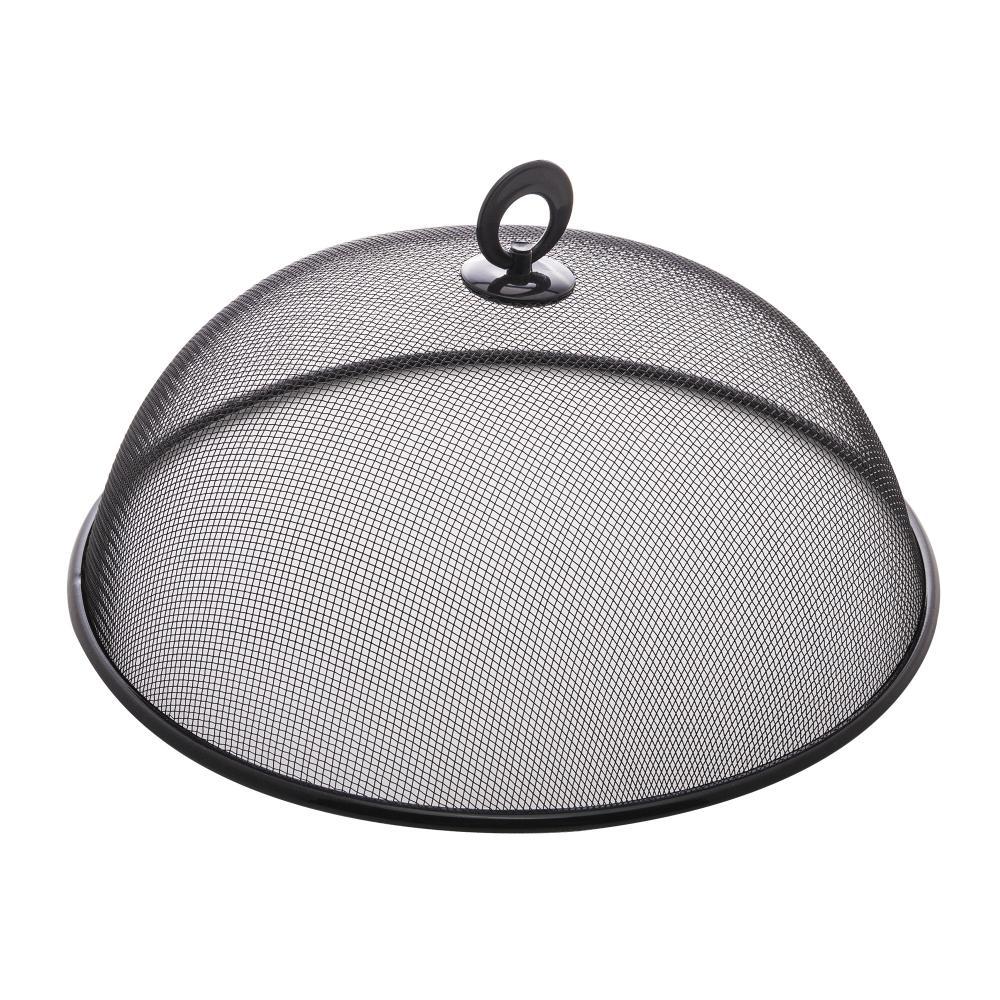 Tela Protetora para Alimentos Lyor Preta de Metal 30cm Tela Protetora para Alimentos Lyor Preta de Metal 30cm