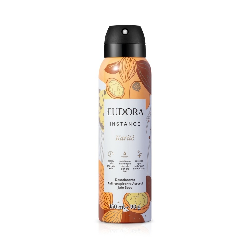 Eudora Instance Desodorante Antitranspirante Karité 150ml Eudora Instance Desodorante Antitranspirante Karité 150ml