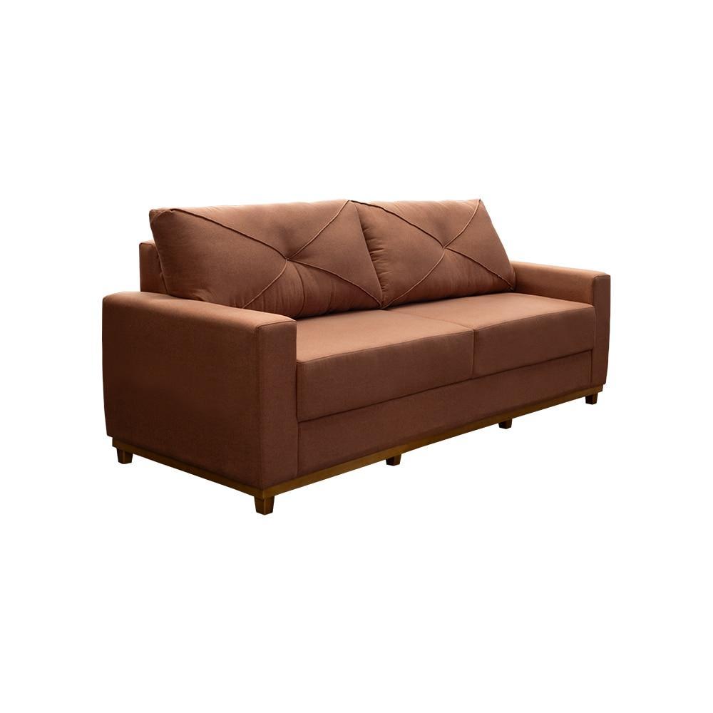 Sofá Onix Linho 225cm Terracota – Lucca Sofá Onix Linho 225cm Terracota – Lucca