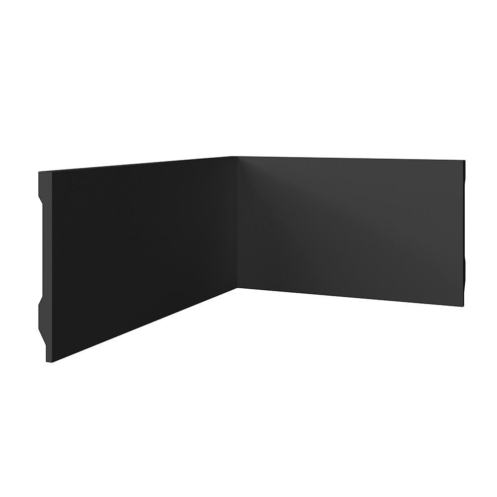 Rodapé Modaza Poliestireno Liso Preto 15 x 285 cm Rodapé Modaza Poliestireno Liso Preto 15 x 285 cm