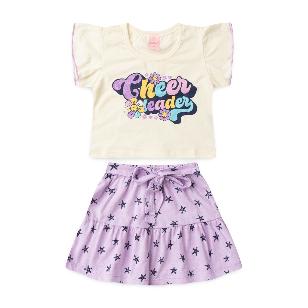 Conjunto Infantil Feminino Líder De Torcida Conjunto Infantil Feminino Líder De Torcida