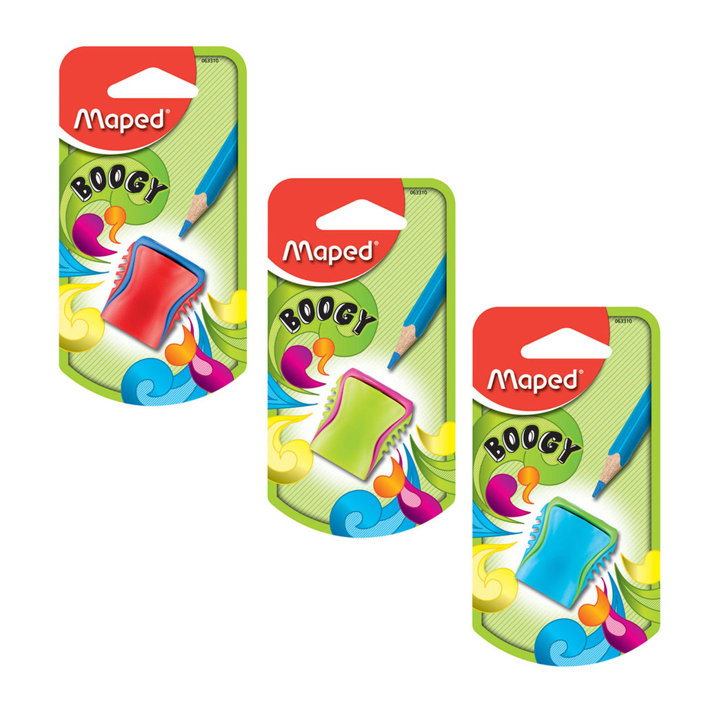 Apontador com coletor Boogy 1 furo 63310 Maped Apontador com coletor Boogy 1 furo 63310 Maped