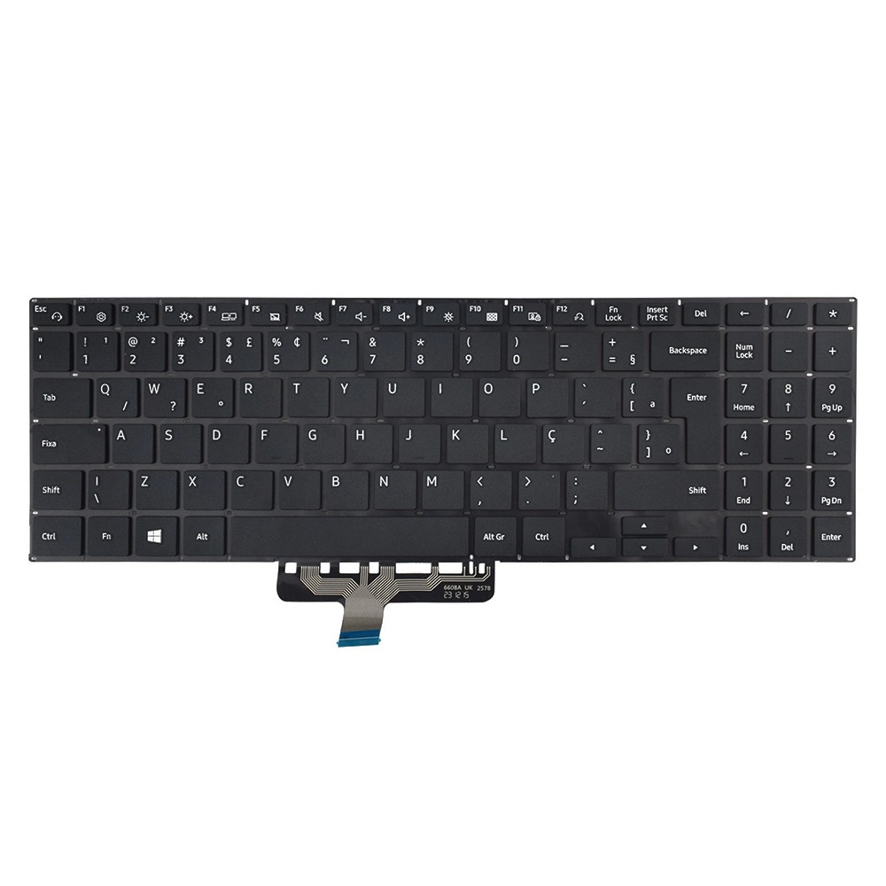 Teclado para Notebook Samsung NP550XDA-KP7BR Teclado para Notebook Samsung NP550XDA-KP7BR