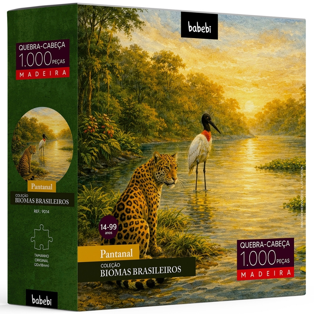 QUEBRA CABEÇA PANTANAL 1000 PEÇAS MADEIRA BABEBI PUZZLE NATUREZA ANIMAIS BELEZA DIVERSIDADE BRINQUEDO QUEBRA CABEÇA PANTANAL 1000 PEÇAS MADEIRA BABEBI PUZZLE NATUREZA ANIMAIS BELEZA DIVERSIDADE BRINQUEDO