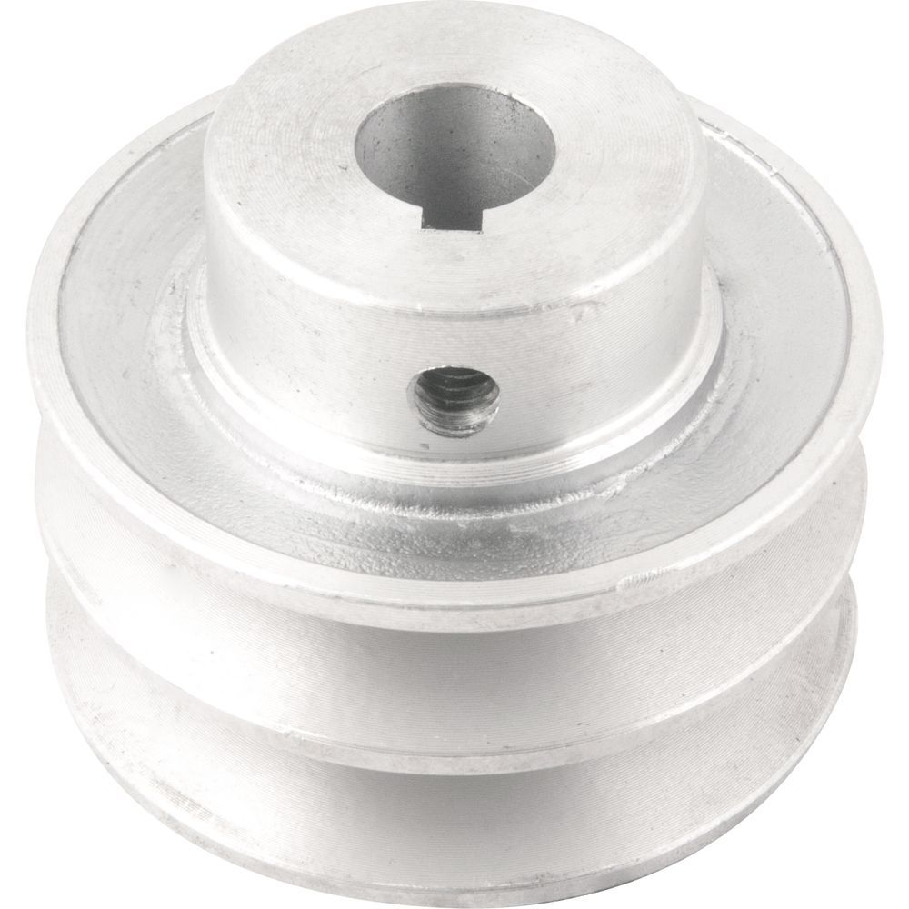 Polia Alumínio 2 Canais Perfil a 70mm c/ Furo 5/8” Vonder Polia Alumínio 2 Canais Perfil a 70mm c/ Furo 5/8” Vonder