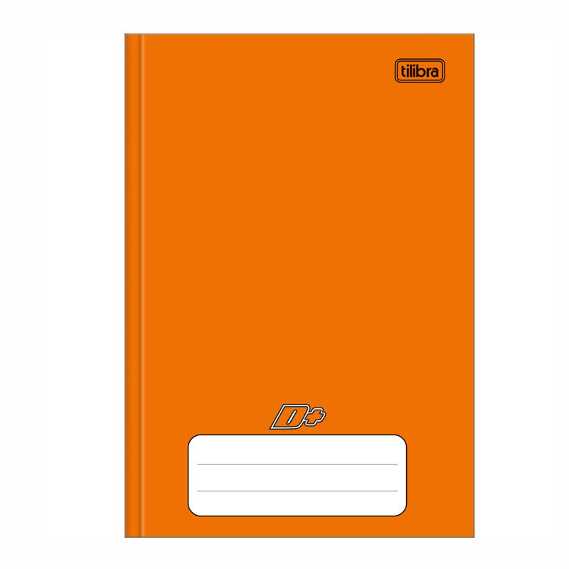 Caderno brochura capa dura 1/4 96 folhas D Mais Laranja Tilibra Caderno brochura capa dura 1/4 96 folhas D Mais Laranja Tilibra