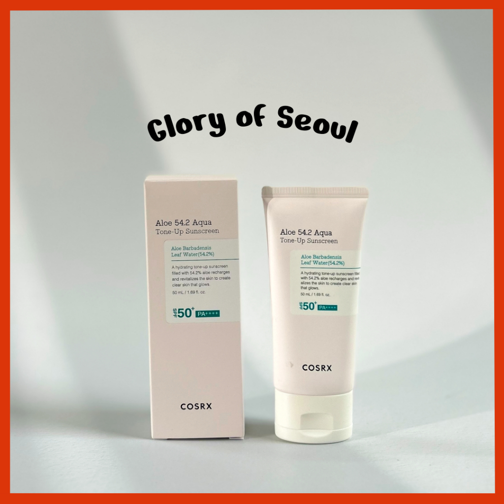 COSRX Aloe 54.2 Aqua Tone-up protetora solar SPF 50+ pa +++++, 50ml COSRX Aloe 54.2 Aqua Tone-up protetora solar SPF 50+ pa +++++, 50ml