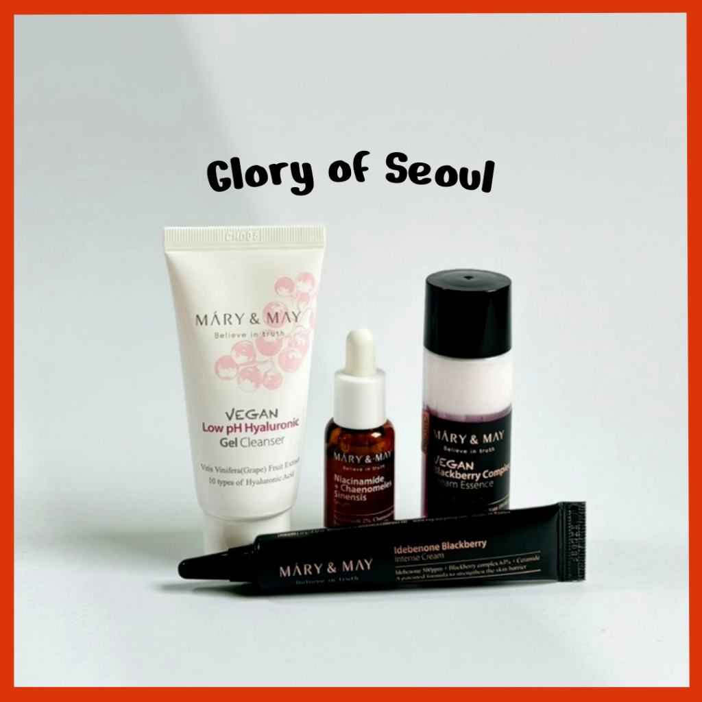 [MINI] MARY&MAY Conjunto de cuidados com a pele do BlackBerry Complex Vegan Blackberry