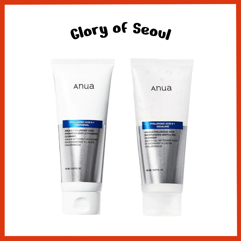 [New] ANUA 8 Hyaluronic Acid Gentle Cleanser ( 2 Types Foaming , Gel ) / 150ml