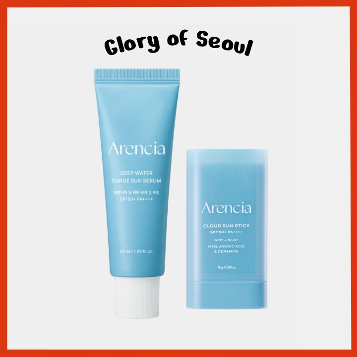 Arencia Deep Water Surge Sun Serum , 50mL/Cloud Stick , 18g | Fps50 + PA + Arencia Deep Water Surge Sun Serum , 50mL/Cloud Stick , 18g | Fps50 + PA +